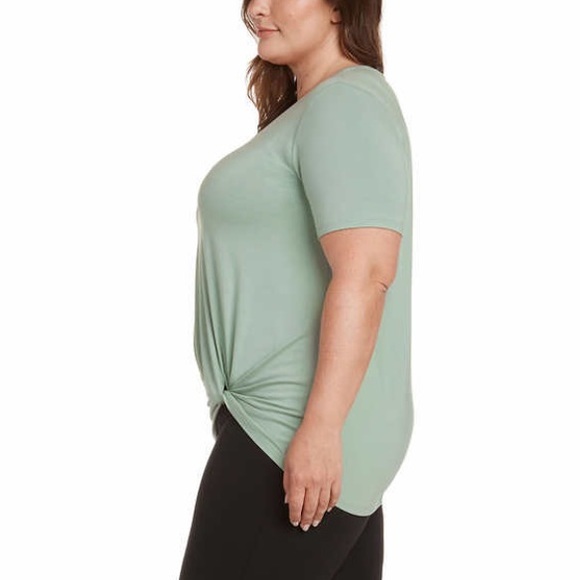 MATTY M PETAL PINK V-NECK SHORT SLEEVE TWIST FRONT TOP PLUS SIZE XXL 🌟NWT🌟 - Picture 10 of 15